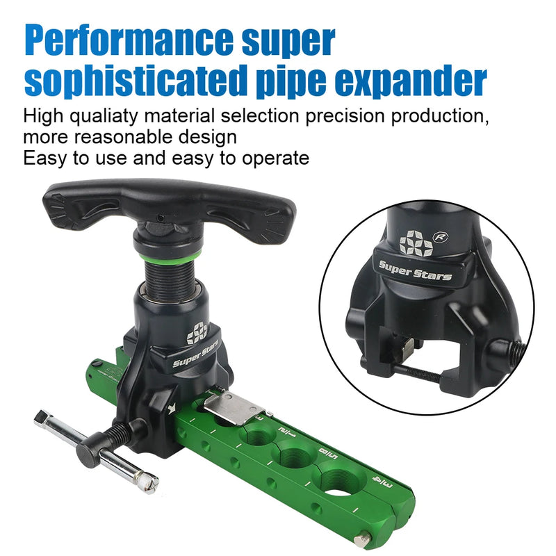 Ferramenta de alargamento de tubo de cobre, ferramenta de alargamento de tubo de cobre, expansor de tubo excêntrico, ferramenta de manutenção, refrigeração