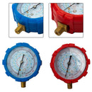 R22 R404A R134A R410A Air Conditioner Pressure Gauge Set, 2PCS Low High Pressure Meters, Reliable and Long lasting