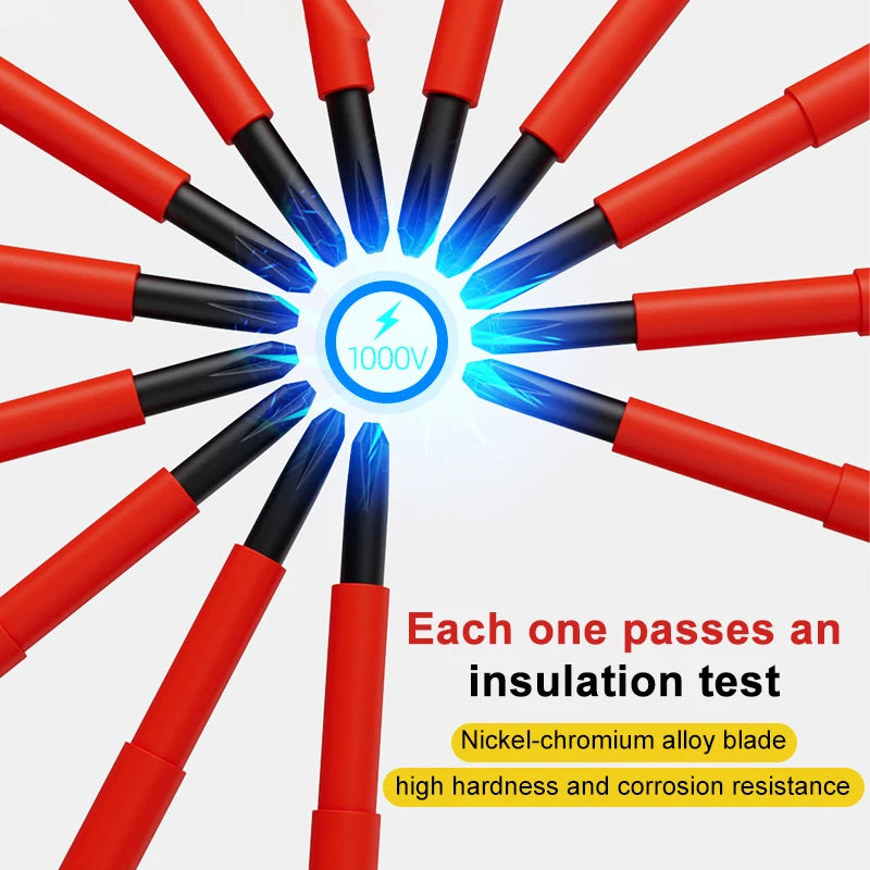 WYNN'S 1000V VDE Insulated Screwdriver Set Phillips Slotted Screw Driver Set Household Magnetic Tip Electrician Repair Hand Tool