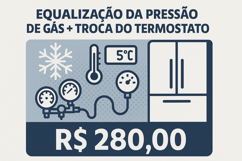 EQUALIZAÇÃO DA PRESSÃO DE GÁS + TROCA DO TERMOSTATO 🌡️
